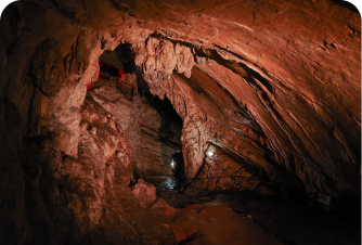 Оборудованный участок воронцовской системы пещер
